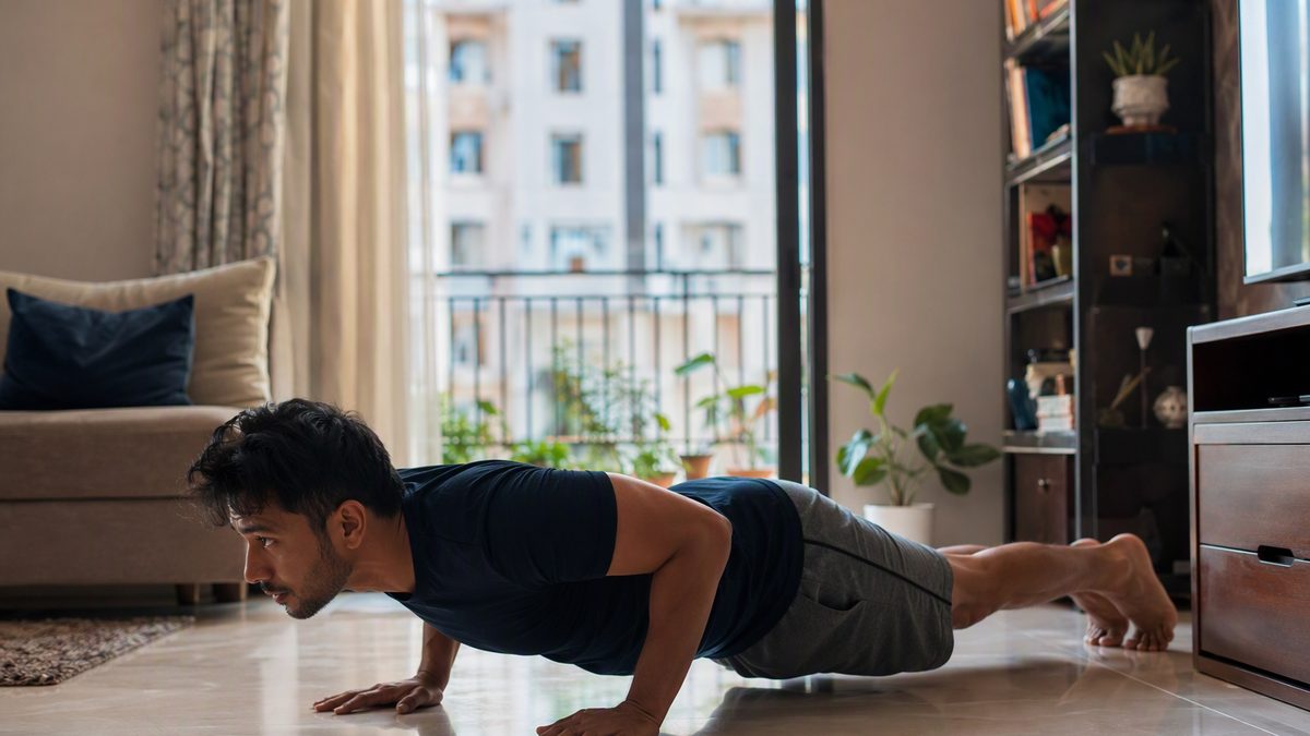 Home Workout Plan: 4 Weeks, No Equipment, Small Flats